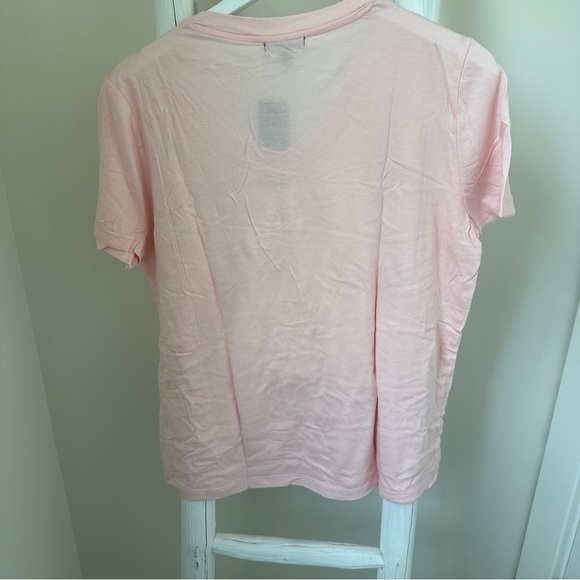 RDI Pink Scoop Neck Short Sleeve Tee Size Large - Picture 2 of 8
